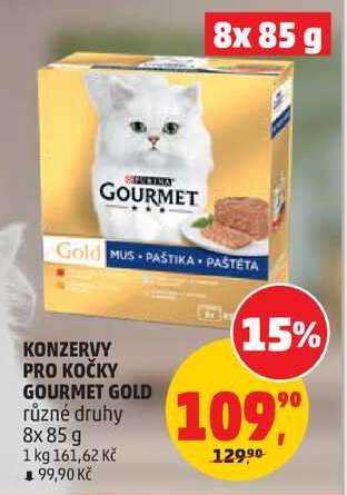 KONZERVY PRO KOČKY GOURMET GOLD*