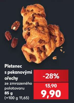 Pletenec s pekanovými ořechy