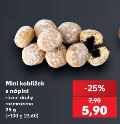 Mini koblížek s náplní