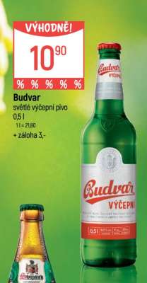 Budvar světlé výčepní pivo