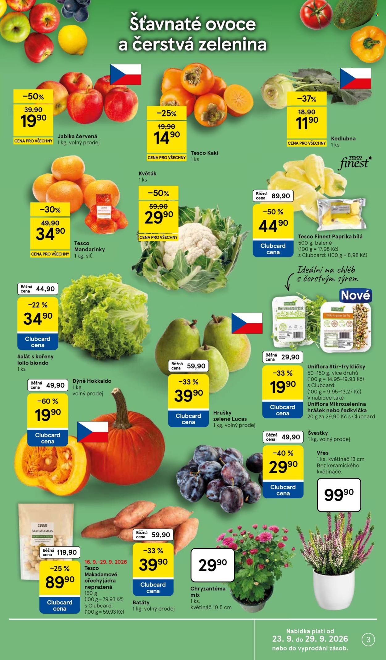 Leták TESCO - 23.9.2026 - 29.9.2026. Strana 3