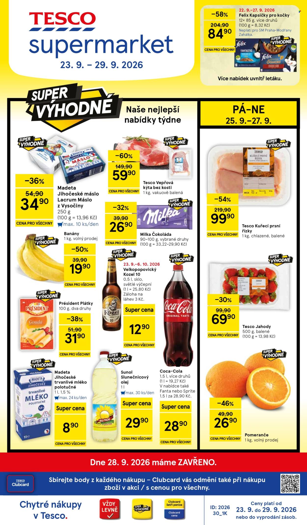 Leták TESCO supermarket - 23.9.2026 - 29.9.2026. Strana 1