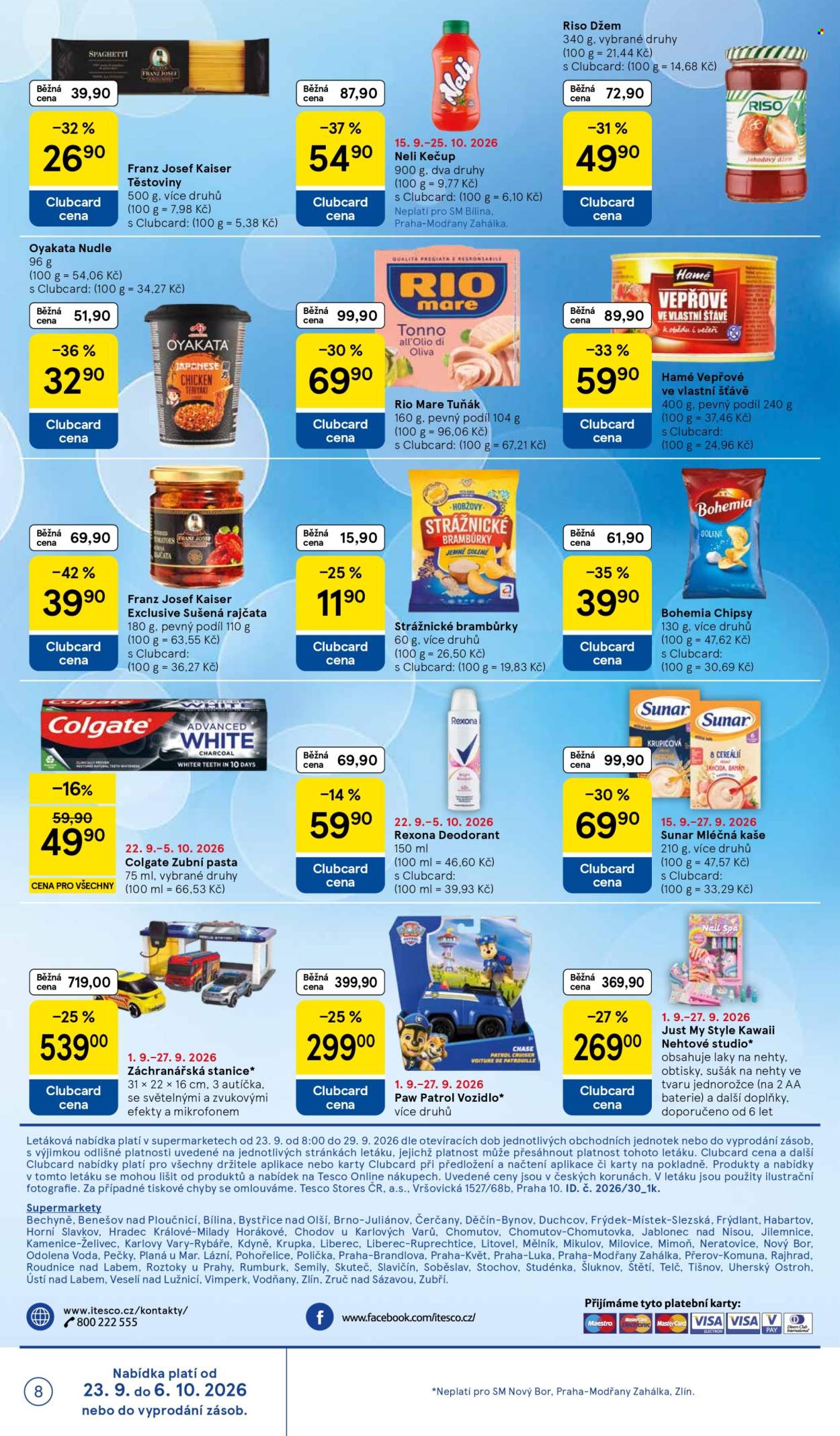 Leták TESCO supermarket - 23.9.2026 - 29.9.2026. Strana 8