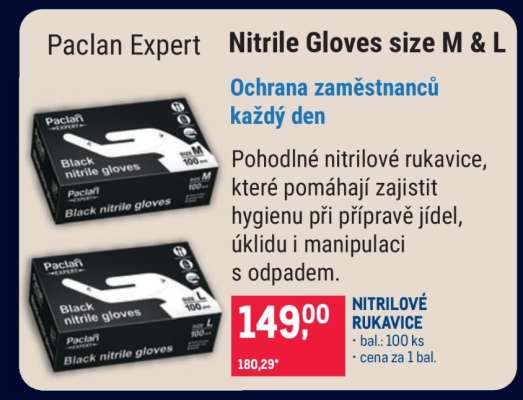 Nitrilové rukavice