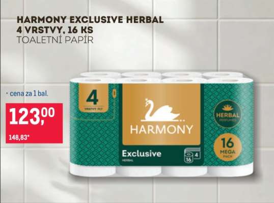 HARMONY EXCLUSIVE HERBAL 4 VRSTVY, 16 KS