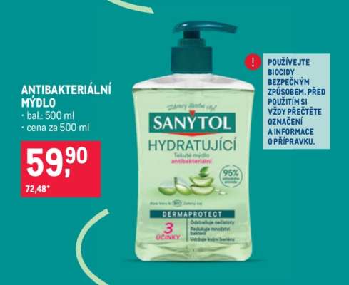 Antibakteriální mýdlo